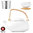 Zens tea set - Cobblestone series - white - jug, 2 colors